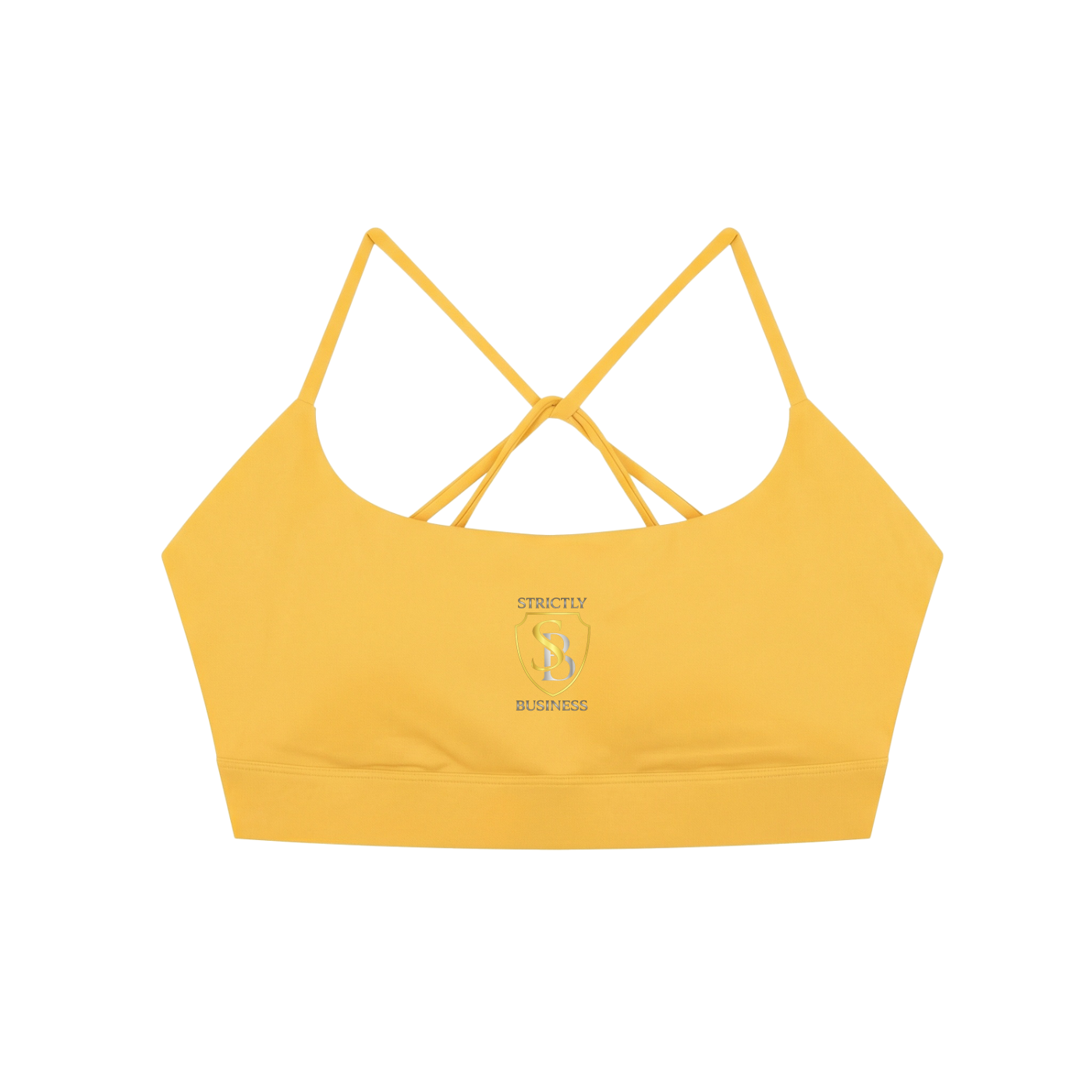 Strictly Business Strappy Criss Cross Yoga Sports Bra