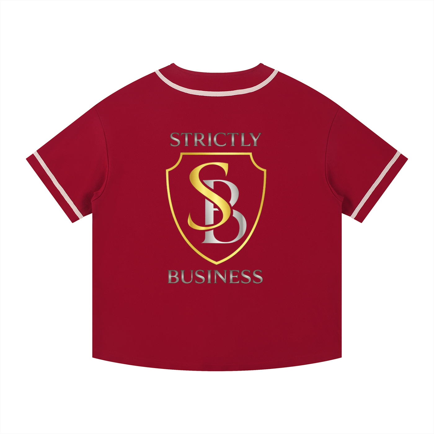 Strictly Business Contrast Piped Button-Up Jersey