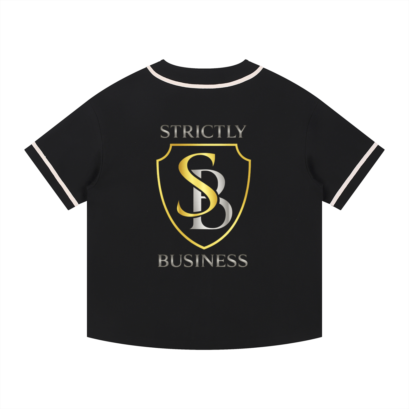 Strictly Business Contrast Piped Button-Up Jersey