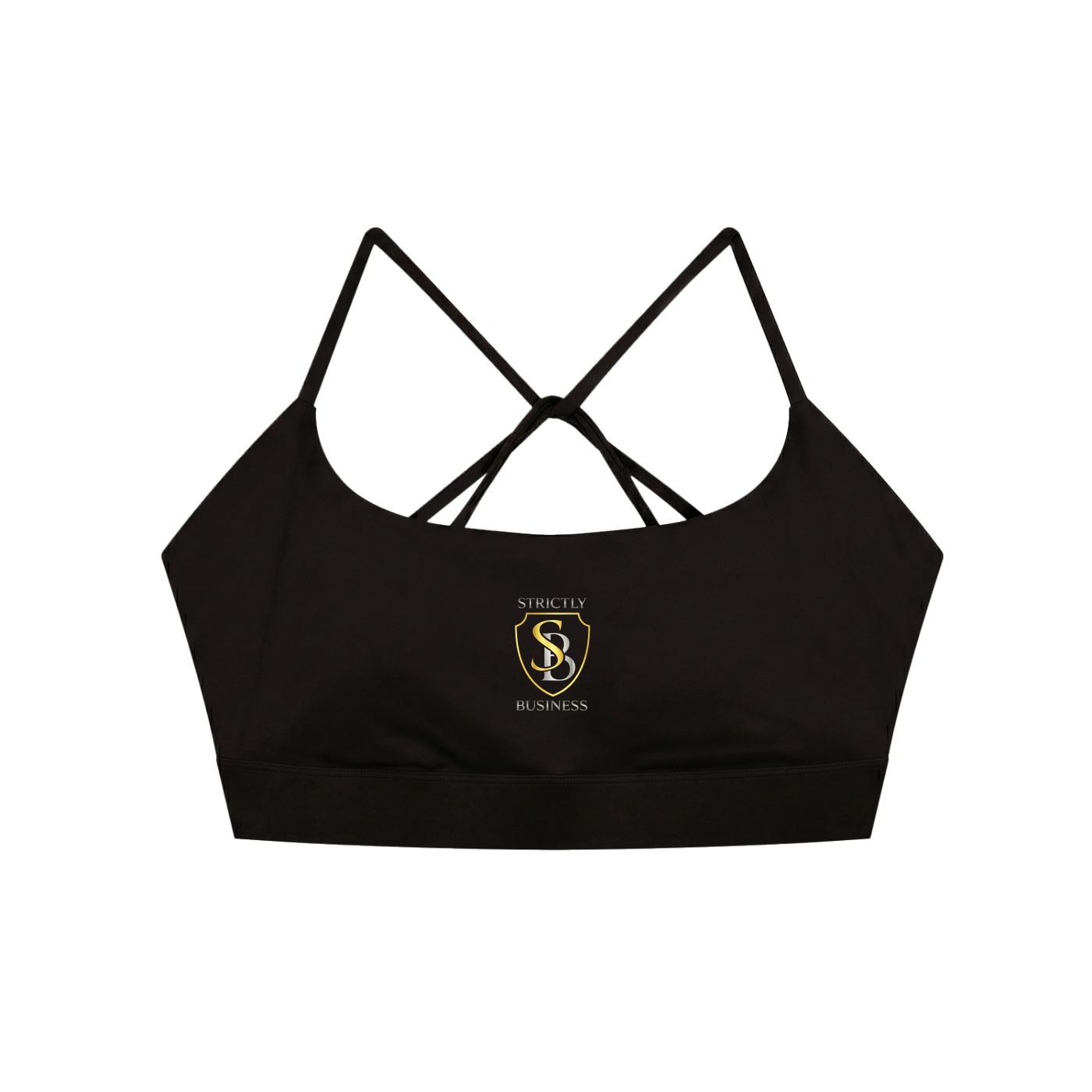 Strictly Business Strappy Criss Cross Yoga Sports Bra