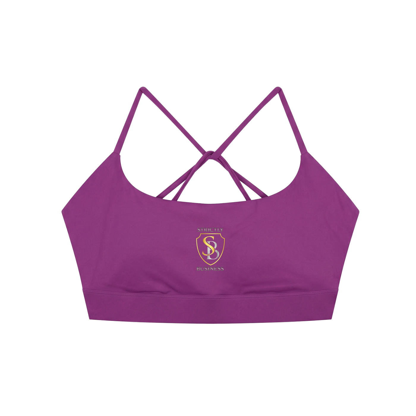 Strictly Business Strappy Criss Cross Yoga Sports Bra